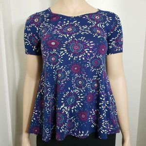 Blue purple Multicolored tee tshirt